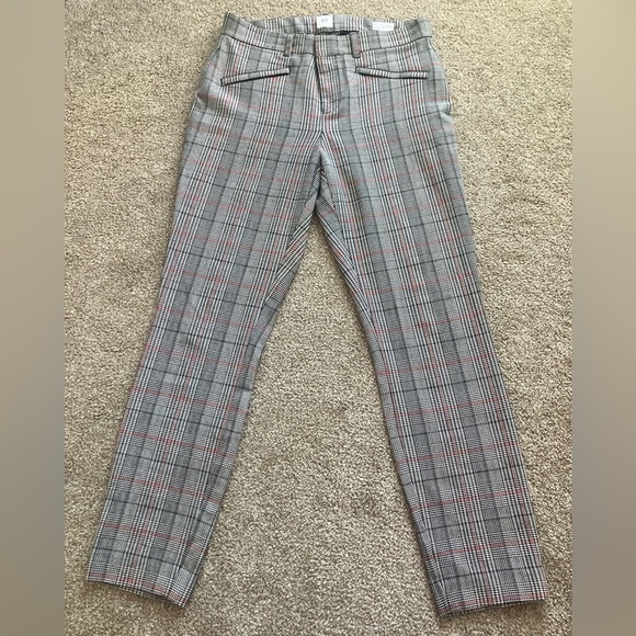 GAP Signature Size 6 Skinny Ankle Houndstooth Plaid Trouser Career Pants - Picture 2 of 10